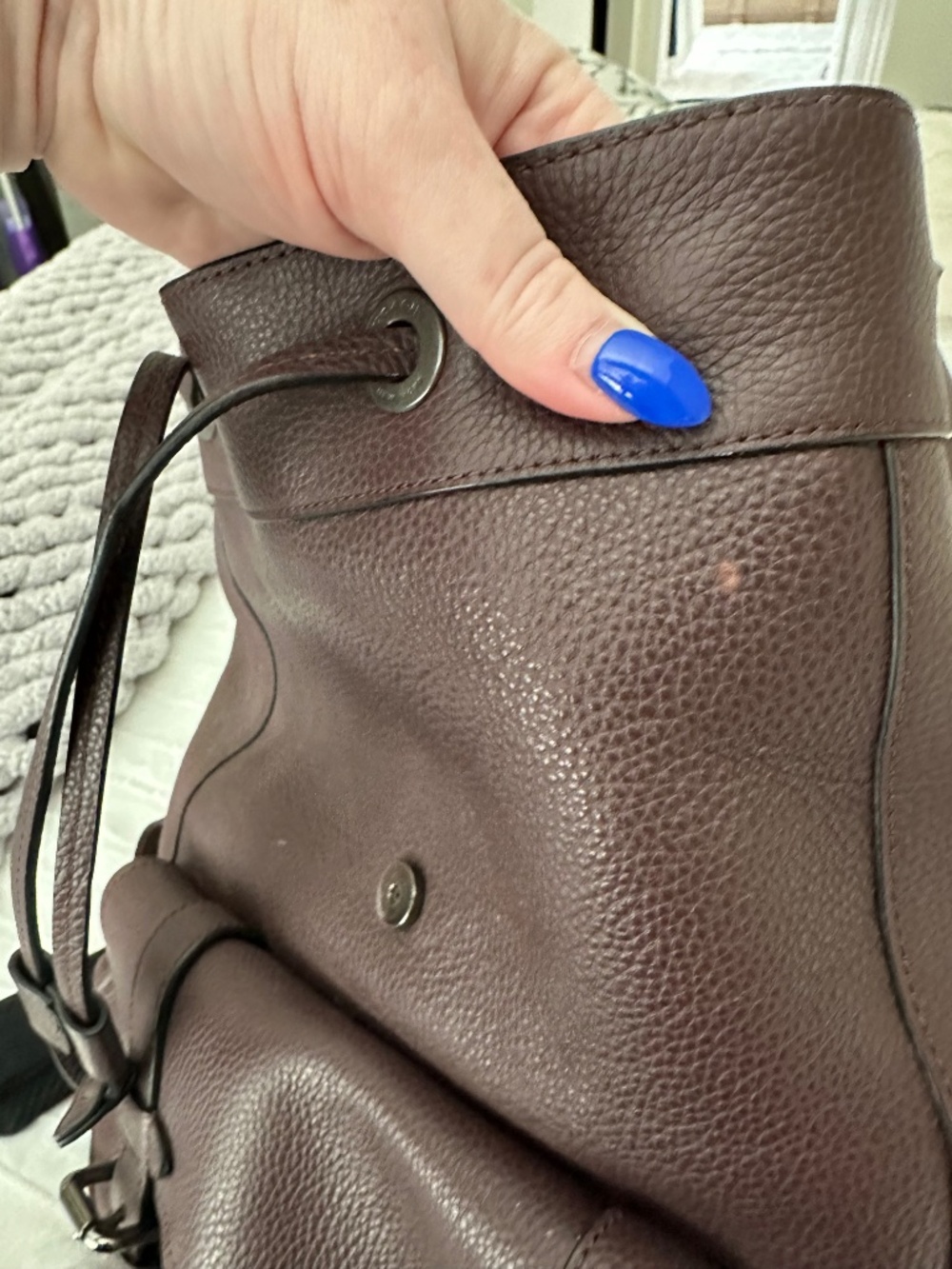 Coach Leather Backpack - Picture 4 of 8